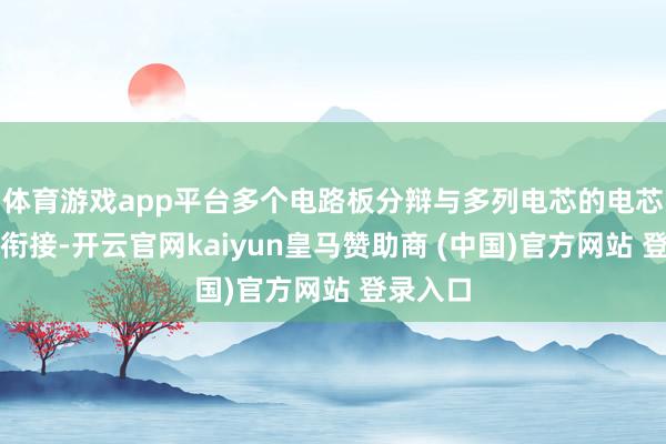体育游戏app平台多个电路板分辩与多列电芯的电芯衔接片衔接-开云官网kaiyun皇马赞助商 (中国)官方网站 登录入口