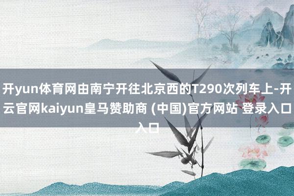 开yun体育网由南宁开往北京西的T290次列车上-开云官网kaiyun皇马赞助商 (中国)官方网站 登录入口