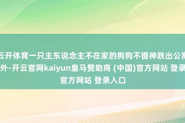 云开体育一只主东说念主不在家的狗狗不提神跌出公寓窗户外-开云官网kaiyun皇马赞助商 (中国)官方网站 登录入口