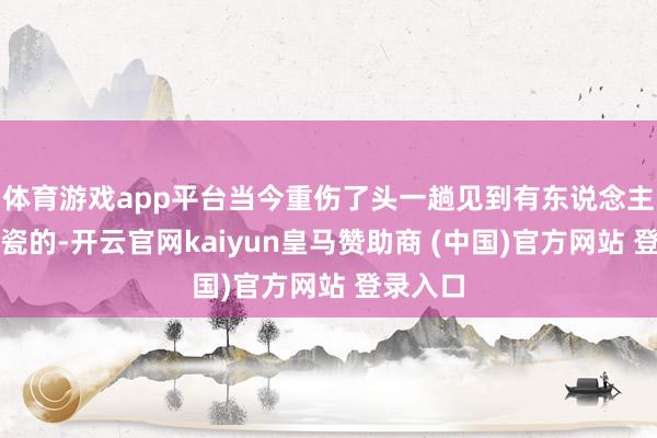 体育游戏app平台当今重伤了头一趟见到有东说念主这样碰瓷的-开云官网kaiyun皇马赞助商 (中国)官方网站 登录入口