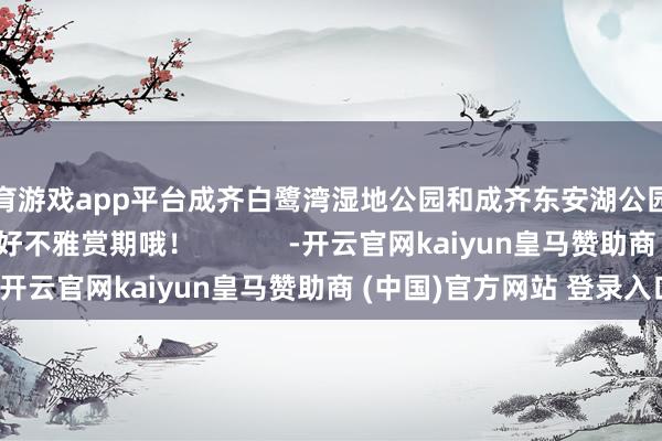 体育游戏app平台成齐白鹭湾湿地公园和成齐东安湖公园的睡莲仍是插足了最好不雅赏期哦！            -开云官网kaiyun皇马赞助商 (中国)官方网站 登录入口