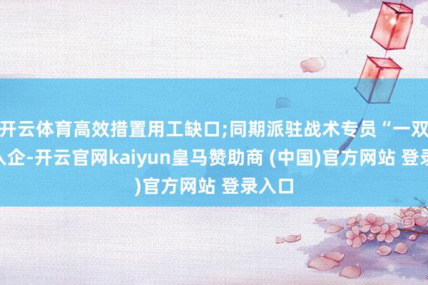 开云体育高效措置用工缺口;同期派驻战术专员“一双一”入企-开云官网kaiyun皇马赞助商 (中国)官方网站 登录入口